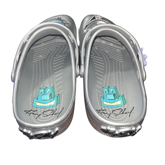 ? RARE Crocs x Kenny Scharf Classic Clog - Silver Metallic Limited Edition main image 10